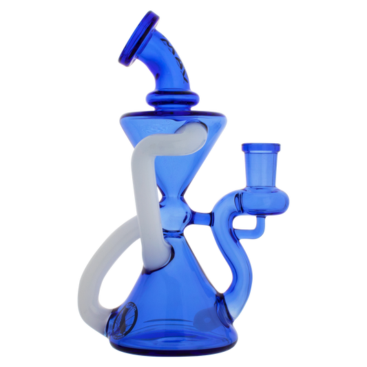 ink-blue and white